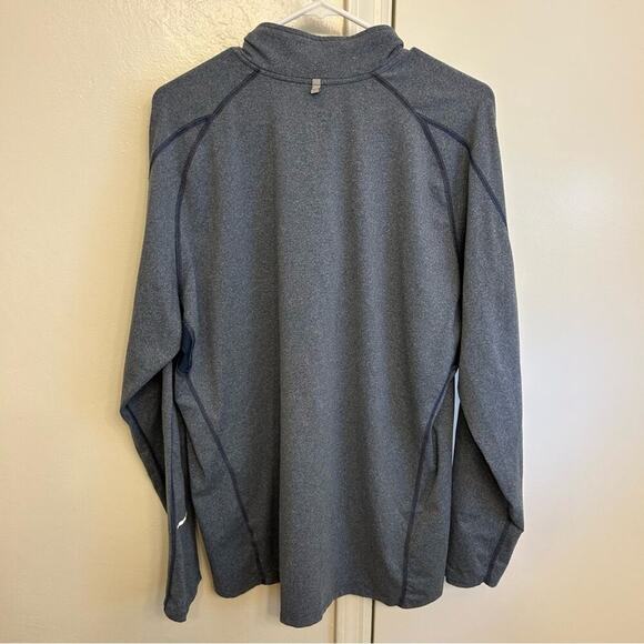 Nike Dri-FIT Half Zip Pullover Gray and Blue XL - Picture 2 of 8